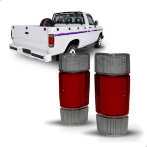 Par Lente Lanterna Traseira D20 1985 Á 1996 Fumê