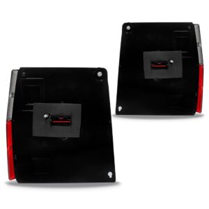 Par Lente Lanterna Traseira Uno 1984 A 2003 Fume Acrílico Fumê