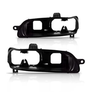 Par Carcaça De Farol Palio 2001 2003 Preto Preto