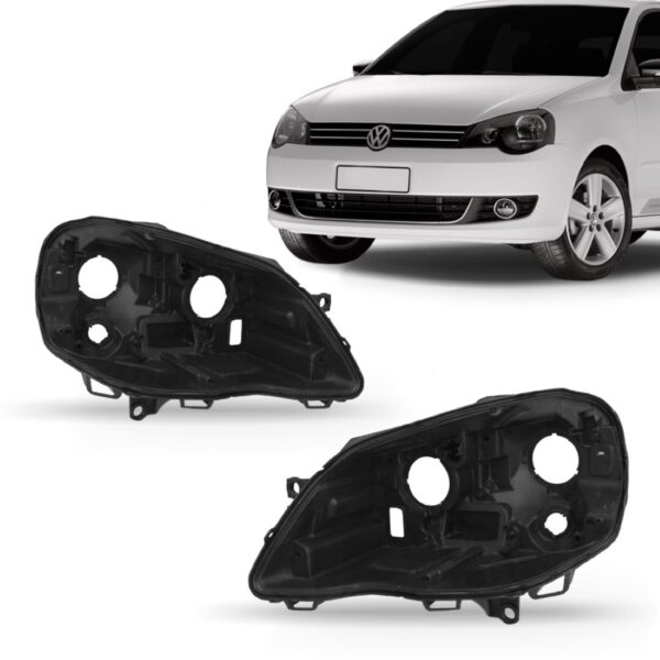 Par Carcaça Farol Polo 2007 2008 2009 2010 2011 2012 13 2014