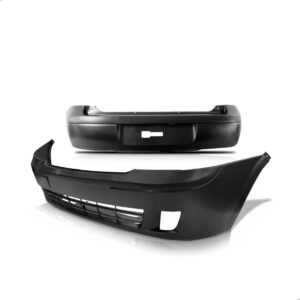 Kit Parachoque Dianteiro E Traseiro Corsa Hatch 2003 A 2007 Preto