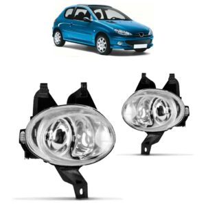 Par Farol Milha Auxiliar Peugeot 206 1998 1999 00 01 02 2003