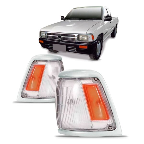 Par Sinaleira Hilux Srv 93 A 2001 Cristal/ambar Aro Cromado Laranja