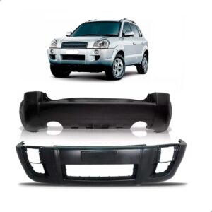 Kit Parachoque Dianteiro E Traseiro Tucson 06 Cil. 2005 A 17 Preto