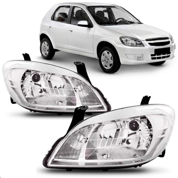 Par Farol Celta Prisma 2007 2008 2009 2010 A 2012 Cromado
