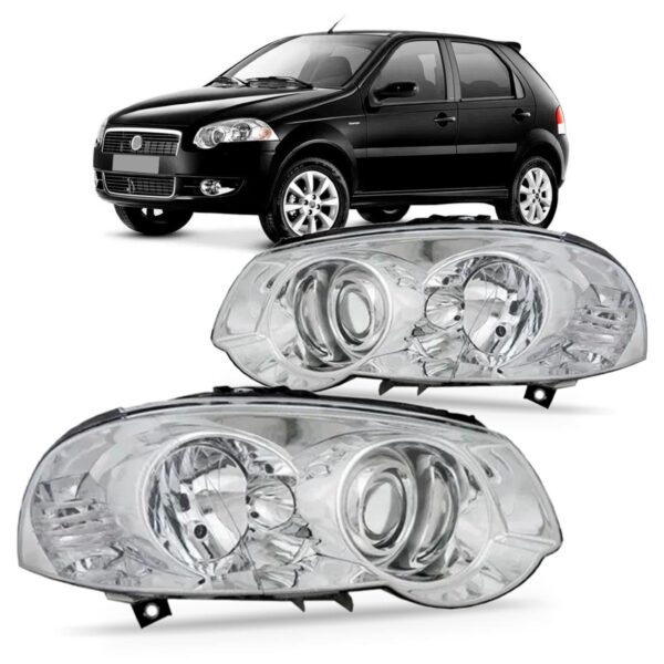 Par Farol Palio 10/12 Siena 08/12 Cromado Modelo Lua Oferta