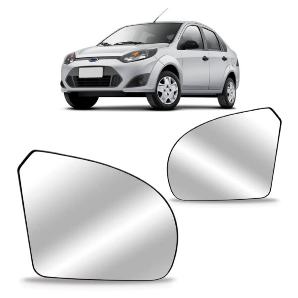 Par Lente Espelho Retrovisor Fiesta 2003 04 05 06 07 A 2012