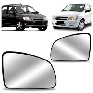 Par Lente Espelho Retrovisor Celta Prisma 2006 07 08 A 2012