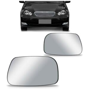 Par Lente Espelho Retrovisor Corolla 2003 2004 2005 06 2007