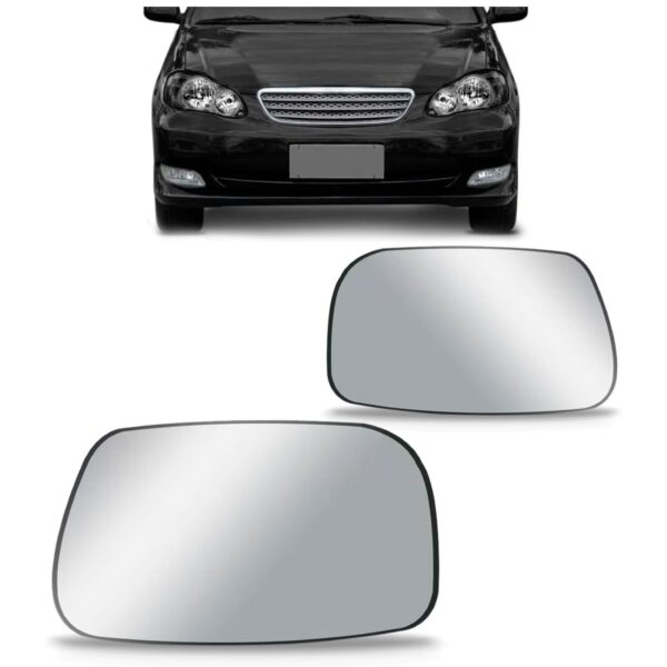 Par Lente Espelho Retrovisor Corolla 2003 2004 2005 06 2007