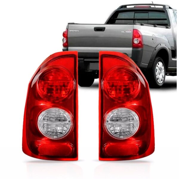 Par Sinaleira Traseira Montana 2002 03 04 05 A 2009 Bicolor Vermelho