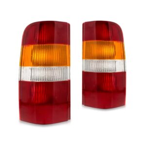Par Sinaleira Traseira Courier 96 A 09 Tricolor Com Chicote. Vermelho