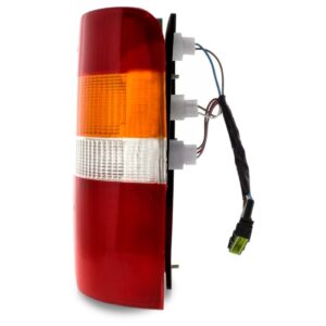 Par Sinaleira Traseira Courier 96 A 09 Tricolor Com Chicote. Vermelho