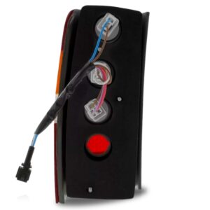Par Sinaleira Traseira Courier 96 A 09 Tricolor Com Chicote. Vermelho