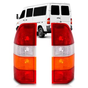 Par Lanterna Traseira Sprinter 1995 A 2002 Tricolor Furgão Tricolor