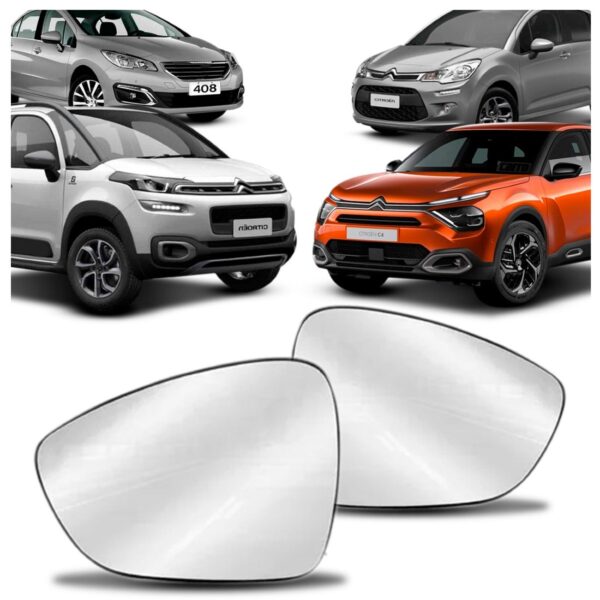 Par Lente Retrovisor C3/aircross/c4/peugeot 408