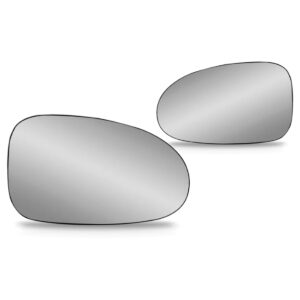 Jogo Lente Espelho Retrovisor Gol 1995 96 97 98 1999 Prata