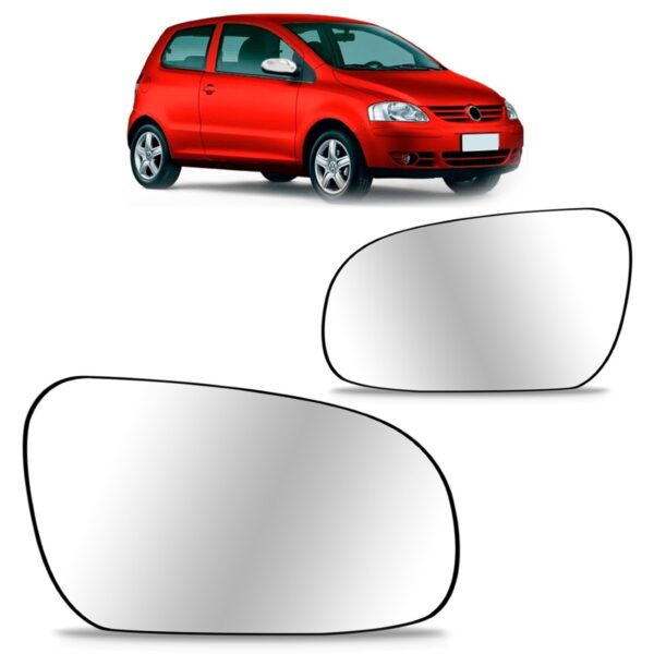 Par Lente Espelho Retrovisor Fox 2003 2004 2005 06 07 2008