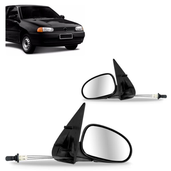 Par Retrovisor Gol 2 Portas 1995 96 97 98 1999 Com Controle