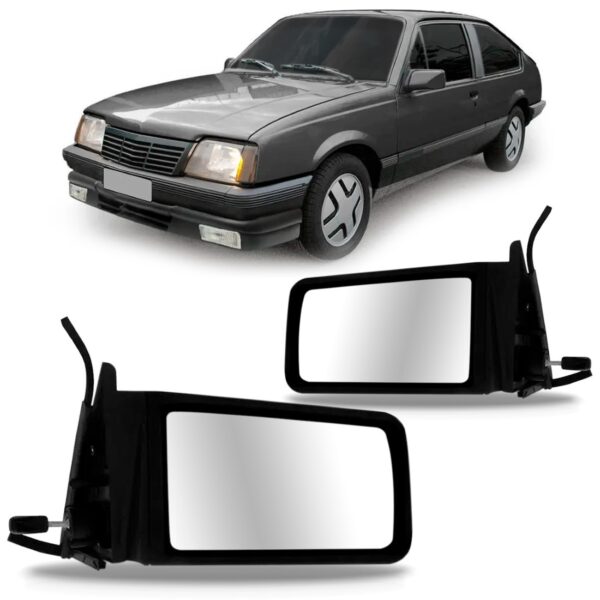 Par Retrovisor Monza 2 E 4 Portas 1985 A 1990 Com Controle