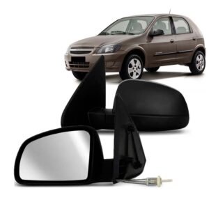 Par Retrovisor Celta Prisma 2007 08 09 A 2013 Com Controle