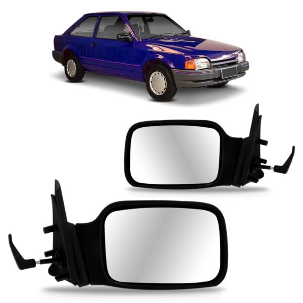 Par Retrovisor Escort 1987 1988 1989 90 91 1992 Com Controle