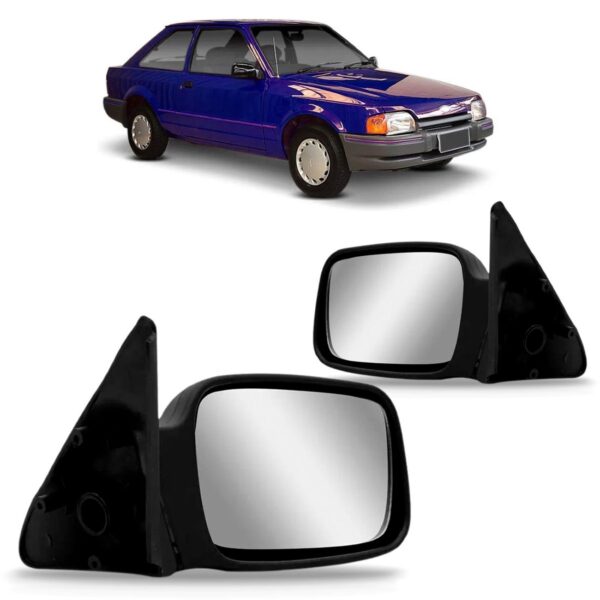 Par Retrovisor Escort 1987 1988 1989 1990 1991 1992 Fixo