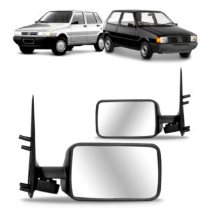 Jogo Retrovisor Uno 2 E 4 Portas 85 86 87 88 89 90 1991 Fixo