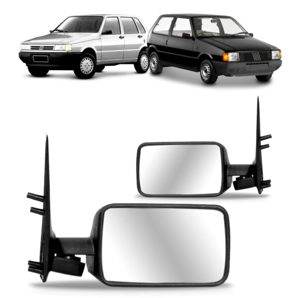 Jogo Retrovisor Uno 2 E 4 Portas 85 86 87 88 89 90 1991 Fixo