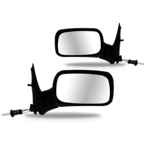 Par Retrovisor Uno Fire 4 Portas 2001 A 2004 Com Controle