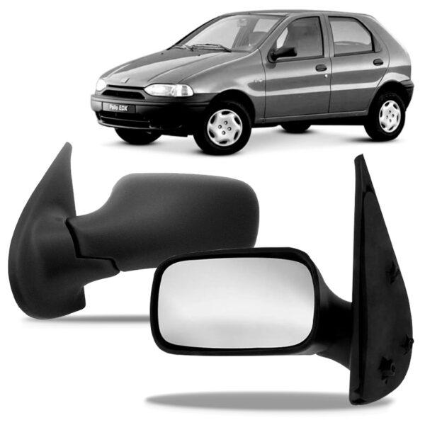 Par Retrovisor Palio 1996 A 2000 S/controle Regulagem Manual