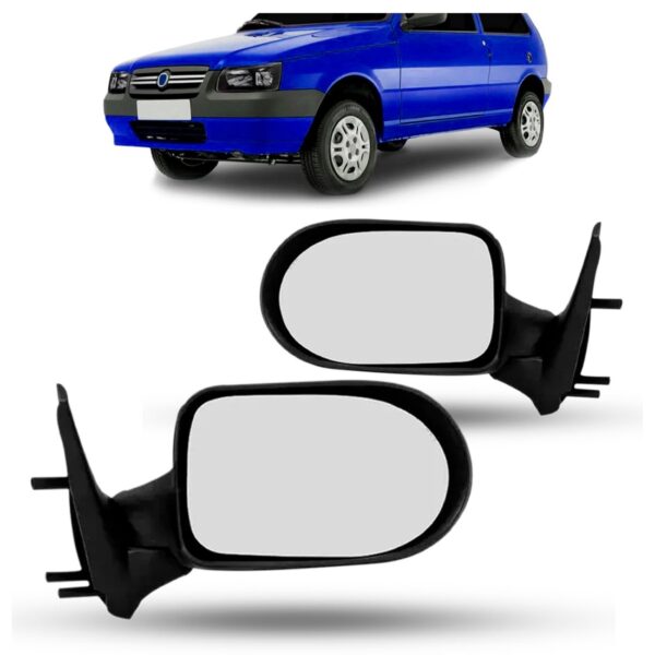 Par Retrovisor Uno Economy 2pts 2010/2011 S/controle Oferta