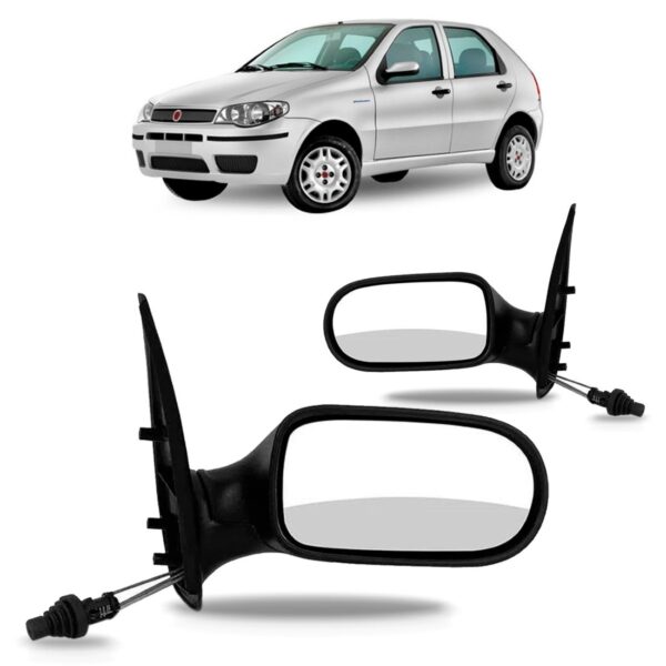 Par Retrovisor Palio 4 Portas 2004 05 06 A 2008 Com Controle