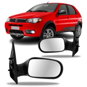 Par Retrovisor Palio 4 Portas 2008 2009 10 2011 Sem Controle