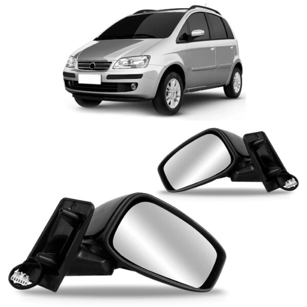 Par Retrovisor Idea 2005 2006 2007 2008 09 10 2011 Elétrico