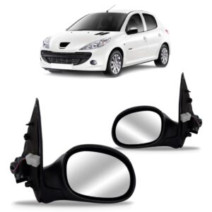 Par Retrovisor Peugeot 206 1998 99 00 01 02 A 2009 Elétrico