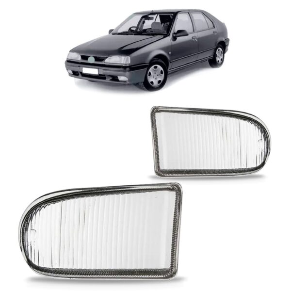 Jogo Lente Farol Milha Auxiliar Renault 19 1996 97 1998 1999