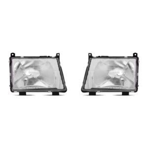 Par Farol Mercedes Mb 180 1991 1992 1993 1994 1995 Cromado. Direito E Esquerdo