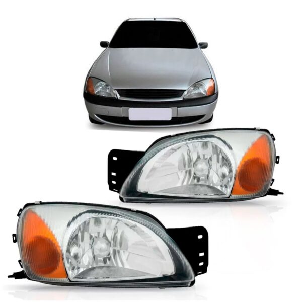 Par Farol Fiesta 2000 2001 2002 Com Sinaleira Ambar