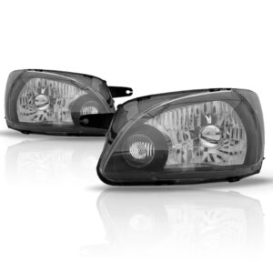 Par Farol Corsa Classic 2010 A 2014 Mascara Negra