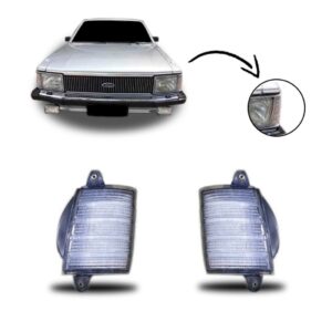 Par Lanterna Dianteira Del Rey 1981 1982 1983 1984 Cristal. Cristal