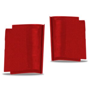 Kit Lente Lanterna Traseira Rural F75 1960 A 1979 Vermelha Vermelho