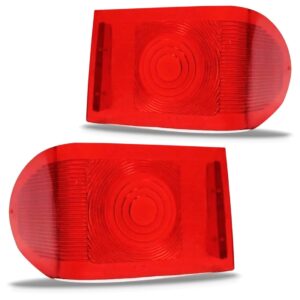 Kit Lente Lanterna Traseira Rural F75 1960 A 1979 Vermelha Vermelho