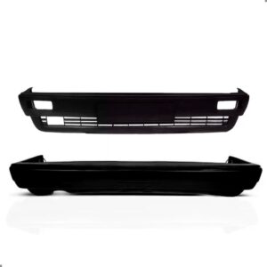 Kit Parachoque Santana Gl 1985 A 1990 Dianteiro E Traseiro Preto