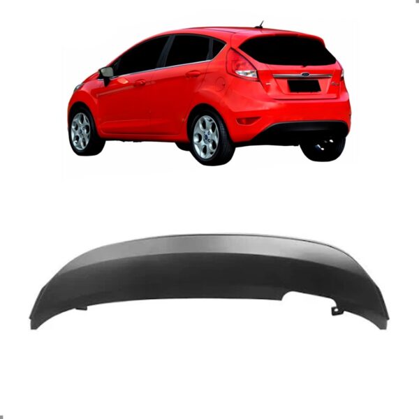 Spoiler Traseiro Para Fiesta Kinetic Hatch 2010 2011 A 2013 Preto