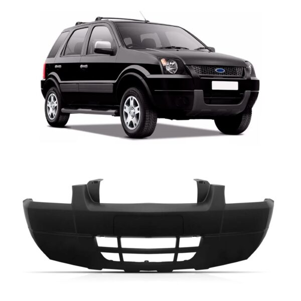 Parachoque Dianteiro Ecosport 2003 A 2007 S/ Furo 1a Linha Preto