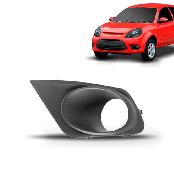 Tela Frontal Moldura Milha Ka 2012 2013 2014 Com Furo Lado Esquerdo