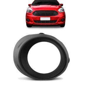 Tela Frontal Moldura Milha Para Ford Ka 15 2016 17 Com Furo Lado Direito