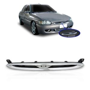 Tela Frontal Radiador Escort 97 98 99 2000 01 02 03 Cromada