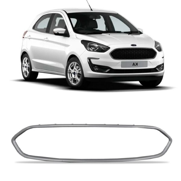 Friso Grade Central Parachoque Ka Cinza 2018 Em Diante